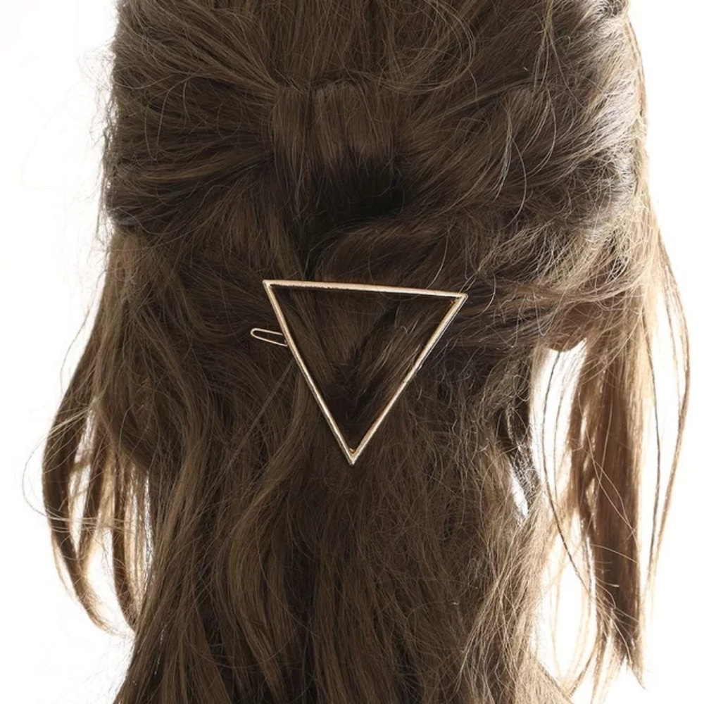 Round OR Triangle Large Hair Clip pin - Picture 2 of 7